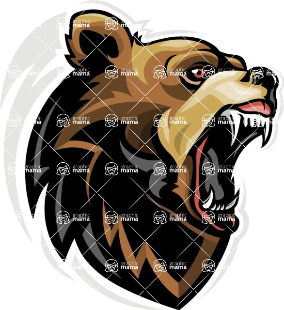 Vector Mascot Collection - Bear Mascot Esport Design